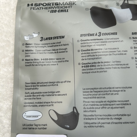 🔥4 for $20 🔥 NWT Under Armour Sports Mask - Picture 4 of 4